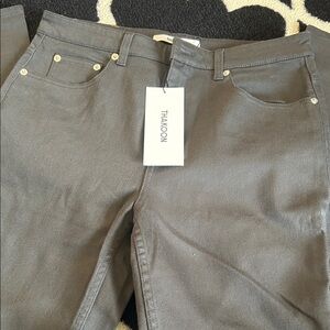 Thakoon Charcoal Straight Leg Women's Jeans